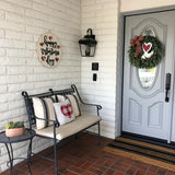 NNETM Valentine's Day Wooden Door Hanger - Heartwarming Sign for Love Celebrations