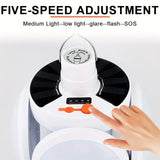 NNETM Solar Folding Light with Power Display - Portable USB Rechargeable LED Bulb