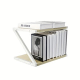 NNETM Beige Desk Study Table Storage Cabinet - Vertical Desktop Shelf & Rack