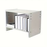 NNETM Modern Wood Desk Bookshelf - Office Desk Storage Rack