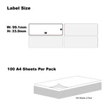 NNEIDS 300 Sheets A4 Format 16UP White Labels