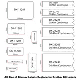 NNEIDS 24 Roll Alternative File Folder White Refill labels for Brother DK-11203 17mm x 87mm 300L