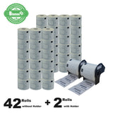 NNEIDS 42 Rolls + 2 Rolls with Holder Alternative Small Address White Labels for Brother DK-11209 62mm x 29mm 800L