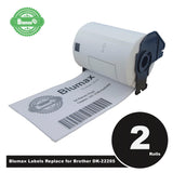 NNEIDS 42 Rolls + 2 Rolls with Holder Alternative White Labels for Brother DK-22210 29mm x 30.48m Continuous Length