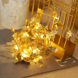 NNETM 1-Pack LED Golden Leaf Fairy Lights - Firefly Starry Lights