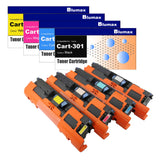 NNEIDS 4 Pack Alternative Toner Cartridges for Canon Cart-301  (BK+C+M+Y)