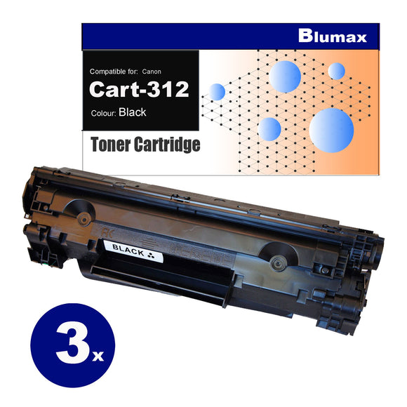NNEIDS 3 Pack Alternative for Canon CART-312 Black Toner Cartridges