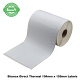 NNEIDS 100 Rolls Direct Thermal (Zebra) 104mm x 159mm 220L White labels