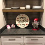 NNETM Valentine's Day Wooden Door Hanger - Heartwarming Sign for Love Celebrations