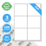 NNEIDS 300 Sheets A4 Format 6UP White Labels
