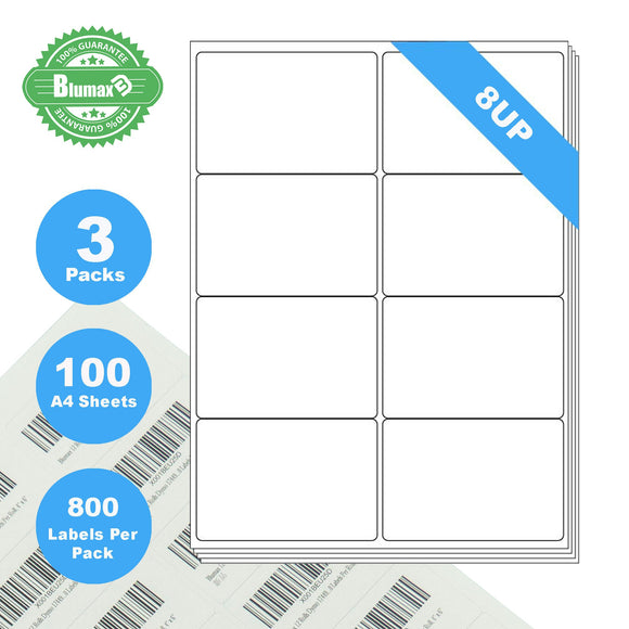 NNEIDS 300 Sheets A4 Format 8UP White Labels