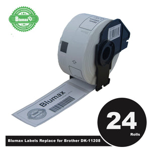 NNEIDS 24 Pack  Alternative Large Address White labels for Brother DK-11208 38mm x 90mm 400L