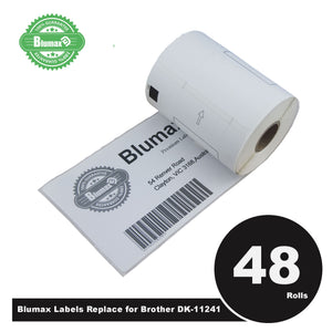 NNEIDS 48 Roll Alternative Large Shipping White Refill labels for Brother DK-11241 102mm x 152mm 200L