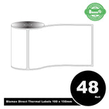 NNEIDS 48X Direct Thermal (Zebra) 100mm x 150mm 300L White Labels