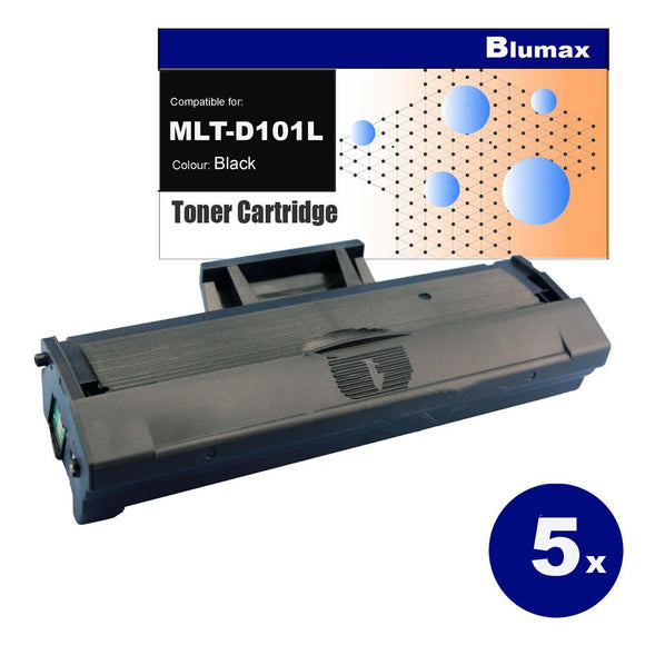 NNEIDS 5x Alternative for Samsung MLT-D101L Black Toner Cartridges