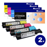 NNEIDS 8 Pack  Alternative Toner Cartridges for Fuji Xerox CT200649 / CT200650 / CT200651 / CT200652 (C525A)
