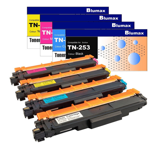 NNEIDS 4 Pack Alternative Toner Cartridges for Brother TN-253/TN257  (BK+C+M+Y)