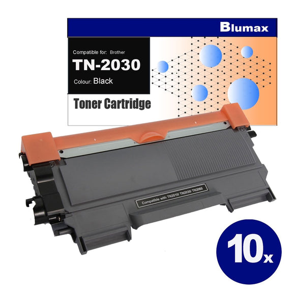 NNEIDS 10 Pack Alternative for Brother TN-2030 Black Toner Cartridges