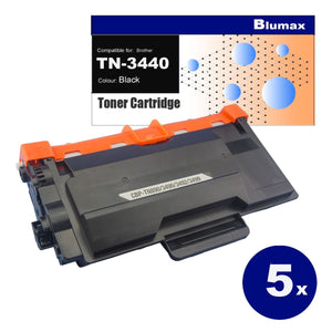 NNEIDS 5 Pack Alternative for Brother TN-3440 Black Toner Cartridges