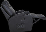 NNEDSZ Sofa Chair Recliner 360 Degree Swivel PU Leather Lounge 8 Point Heated