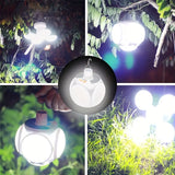NNETM Solar Folding Light with Power Display - Portable USB Rechargeable LED Bulb