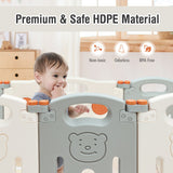 NNECW Kids Activity Play Yard with Adjustable Shape