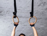 NNEDSZ Gymnastic Rings Olympic Gym Strength Training
