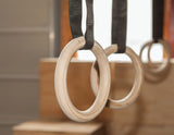 NNEDSZ Wooden Gymnastic Rings Olympic Gym Rings Strength Training