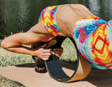 NNEDSZ Pilates Wheel Cork Circle Prop Back Chest Hips Abdomen Stretch Roller