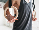 NNEDSZ Wood Gymnastic Rings