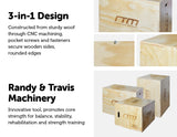 NNEDSZ IN 1 Wood Plyo Games Plyometric Jump Box