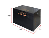 NNEDSZ IN 1 Black Wood Plyo Games Plyometric Jump Box