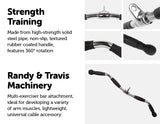 NNEDSZ & Travis Rubber-Coated Revolving Curl Row Bar Attachment
