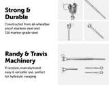 NNEDSZ Steel Wire Rope DIY Balustrade Kit Jaw/Swage Fork Turnbuckle - 10 pack