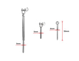 NNEDSZ Steel Wire Rope DIY Balustrade Kit Jaw/Swage Fork Turnbuckle - 10 pack