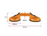 NNEDSZ 100kg Aluminum Alloy Double Locking Suction Cup Glazer Glass Sucker Lifter