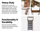 NNEDSZ Hardwood Attic Loft Ladder