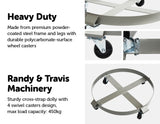 NNEDSZ Dolly 450kg 55 Gallon w Swivel Casters Heavy Duty Steel Frame Non Tipping