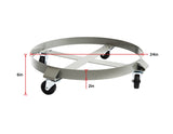 NNEDSZ Dolly 450kg 55 Gallon w Swivel Casters Heavy Duty Steel Frame Non Tipping