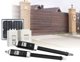NNEDSZ 10W Solar Double Swing Auto Motor Remote Gate Opener