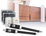 NNEDSZ 20W Solar Double Swing Auto Motor Remote Gate Opener