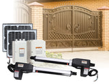 NNEDSZ 20W Solar Double Swing Auto Motor Remote Gate Opener