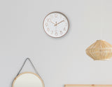 NNEDSZ Wall Clock Silent Non-Ticking Quartz Battery Operated Rose Gold