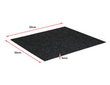 NNEDSZ Box of Premium Carpet Tiles Commercial Domestic Office Heavy Use Flooring Black