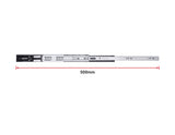 NNEDSZ Pairs of 500mm Soft Close Full Extension Ball Bearing Drawer Runner