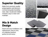 NNEDSZ Box of Premium Carpet Tiles Commercial Domestic Office Heavy Use Flooring Grey