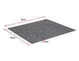 NNEDSZ Box of Premium Carpet Tiles Commercial Domestic Office Heavy Use Flooring Grey