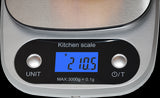NNEDSZ High Precision Kitchen Scale Rechargable Food Scale Digital 3KG