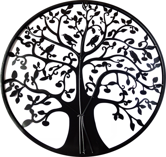 NNEDSZ Tree of Life Wall Art Hanging Metal Iron Sculpture Garden 60cm