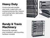 NNEDSZ Mount 6 Pocket Hanging File Sorter Organizer Folder Holder Rack Storage